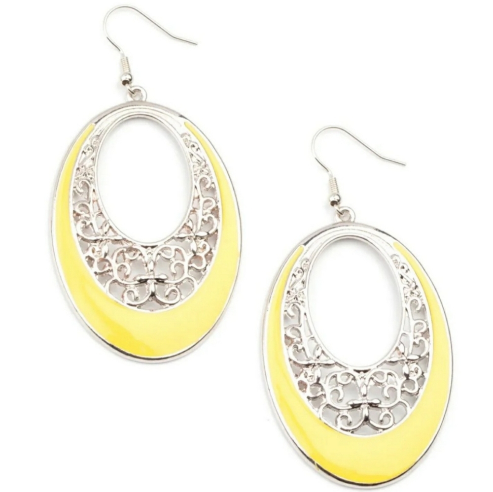 Yellow Vine Earrings